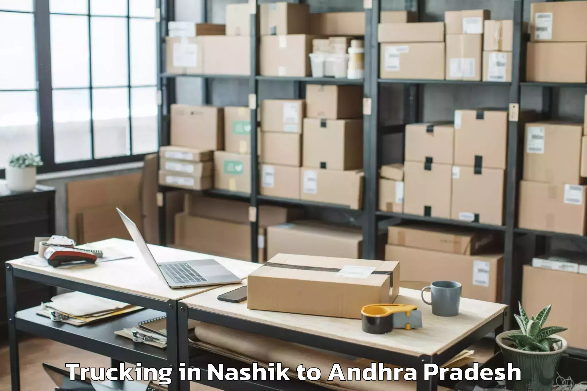 Book Nashik to Santhabommali Trucking Online